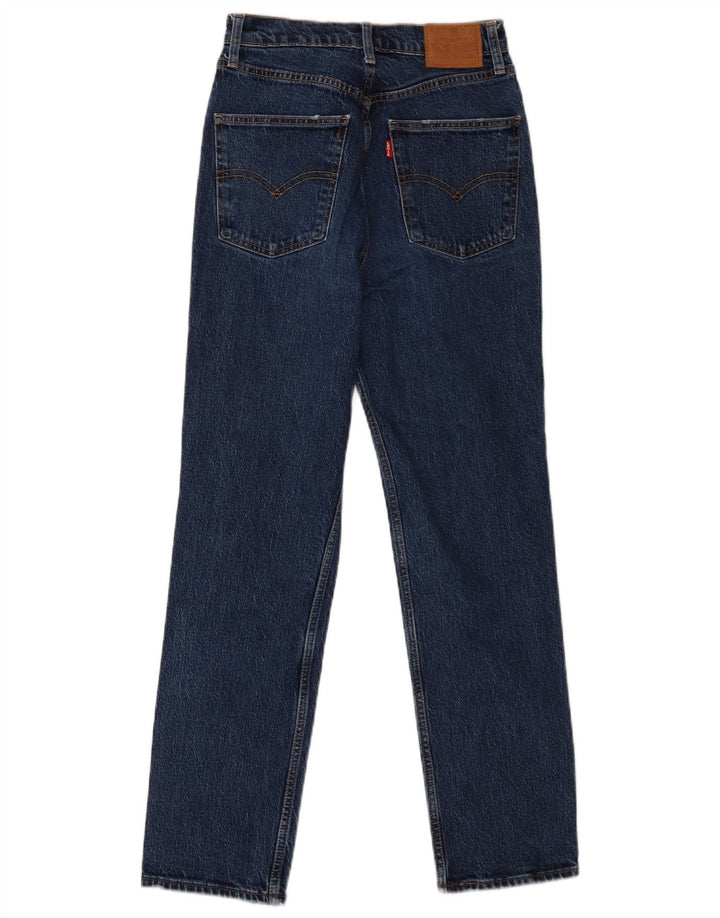 LEVI'S Womens High Rise Slim Straight Jeans W27 L28 Blue