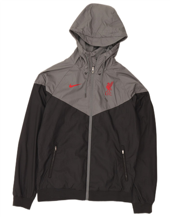 Nike muški pulover s kapuljačom Liverpool, mali crni poliester u boji