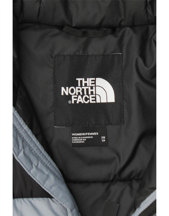 THE NORTH FACE Ženska podstavljena jakna s kapuljačom UK 6 XS Sivi najlon u boji