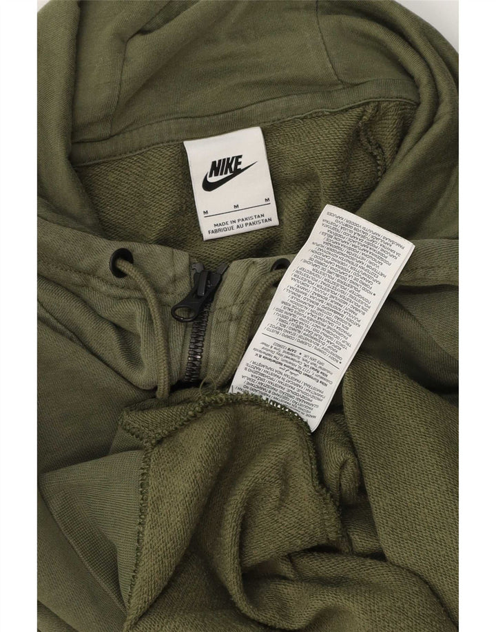 Nike muški pulover s kapuljačom na patentni zatvarač srednje zelene boje