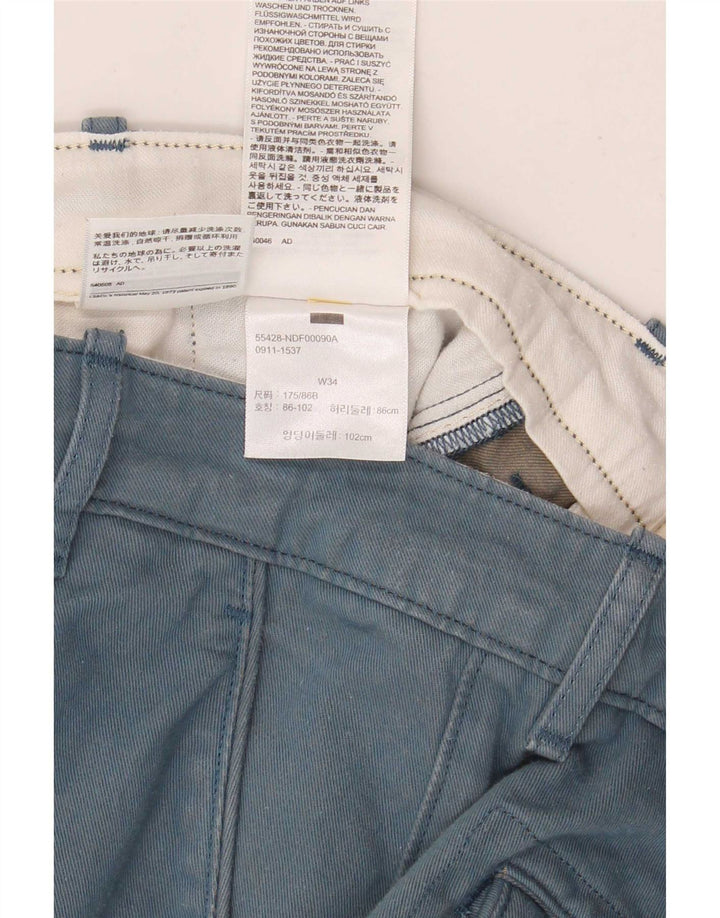 Levi's muške chino kratke hlače W34 veliki plavi pamuk