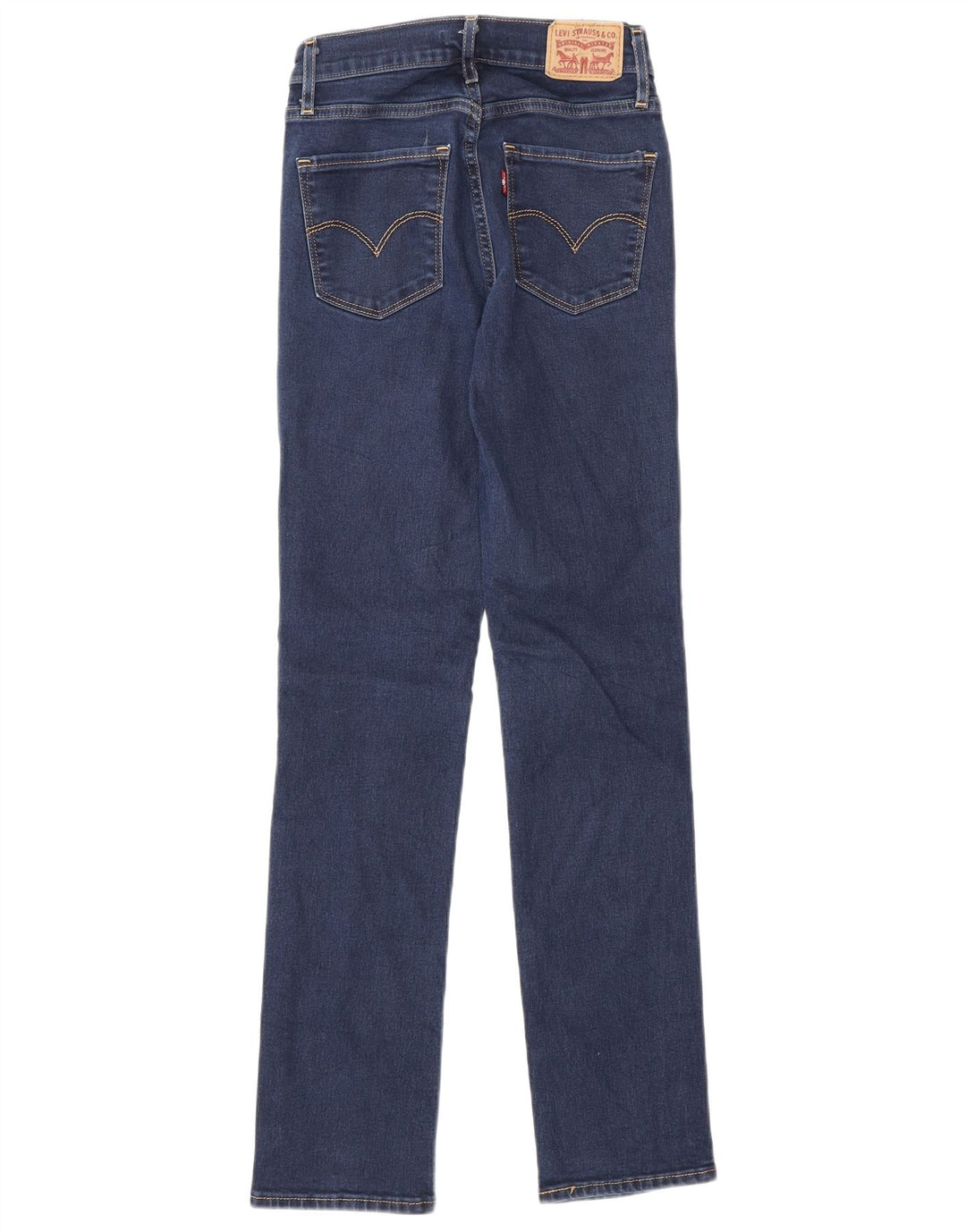 Levi's ženske ravne traperice visokog struka 724 W24 L30 plavi pamuk