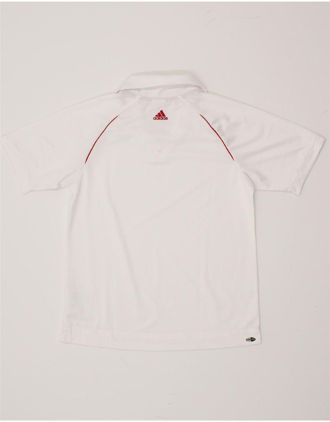 ADIDAS Womens Climalite Polo Shirt UK 10 Small White Polyester Vintage Adidas and Second-Hand Adidas from Messina Hembry 