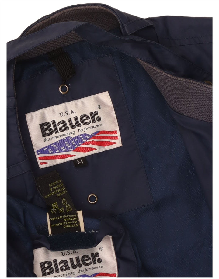 Blauer ženska bomber jakna UK 12 Medium tamnoplavi poliamid