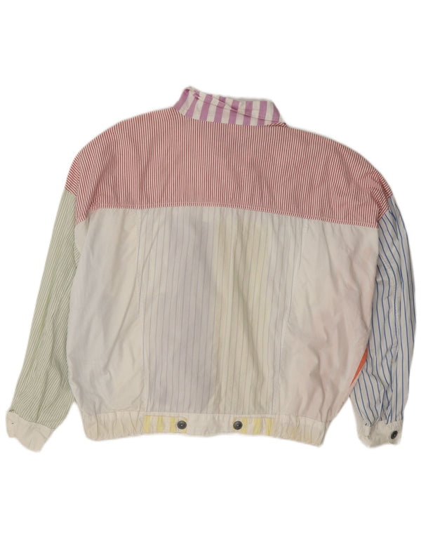 Naf muška bomber jakna UK 42 XL pamuk na višebojne pruge, retro