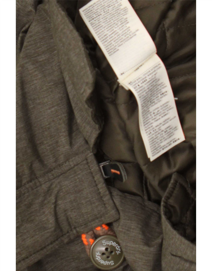 Superdry muška parka jakna s kapuljačom UK 42 XL kaki poliester