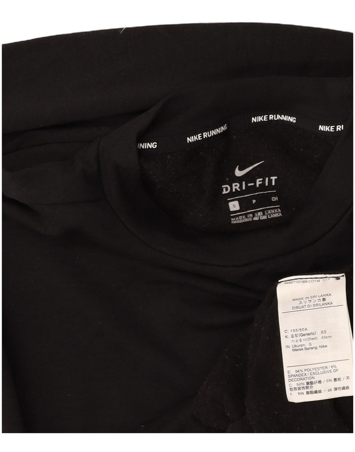 NIKE ženska majica s dugim rukavima za trčanje UK 10 mala crna od poliestera