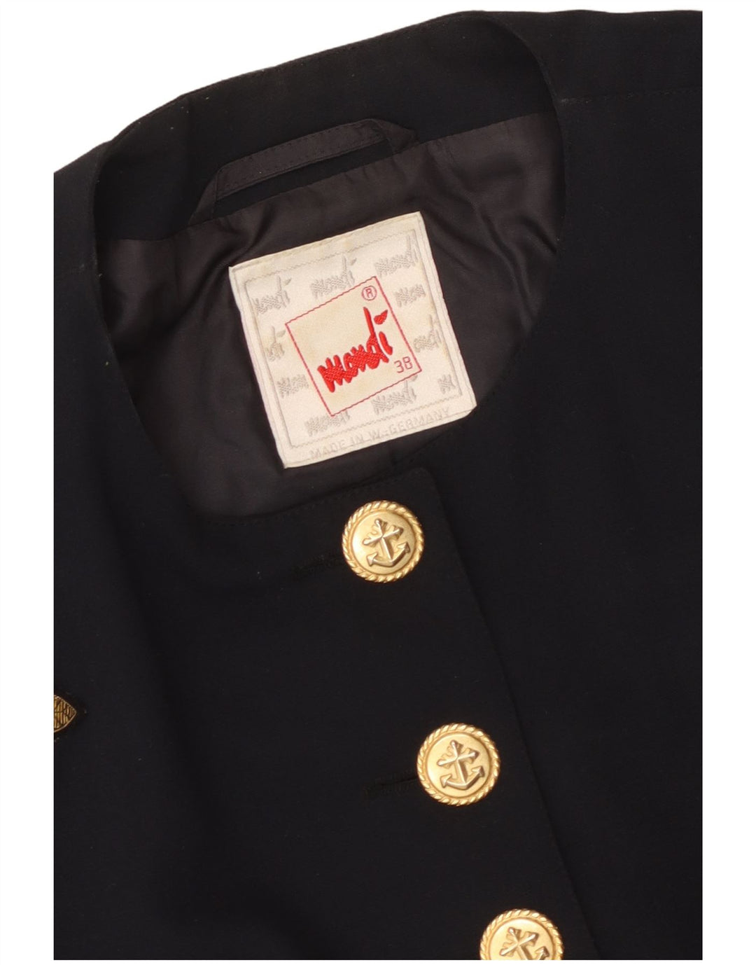 Mondi ženska jakna s bolerom s kratkim crtežima EU 38 srednje tamnoplava