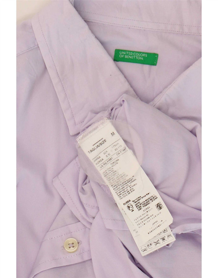 Benetton muška košulja srednje ljubičaste boje od pamuka