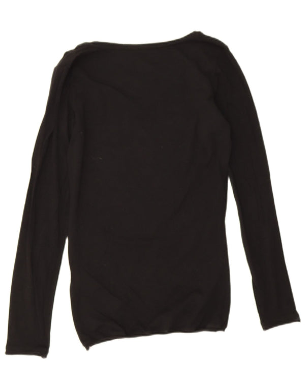 Guess Ženska majica dugih rukava s grafikom UK 10 Mala crna pamuk