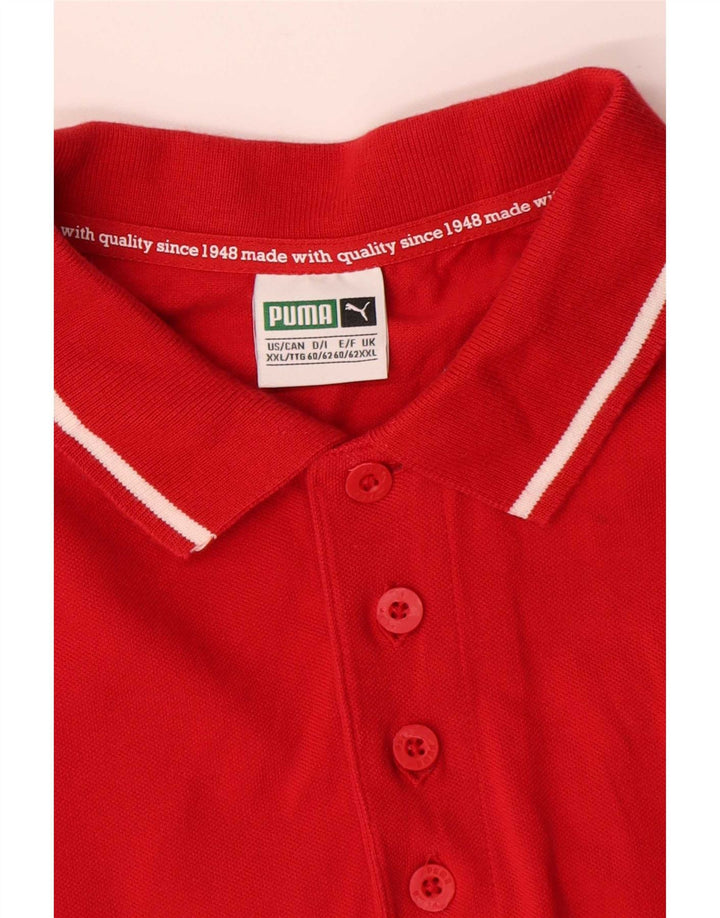 Puma muška polo majica 2XL crveni pamuk