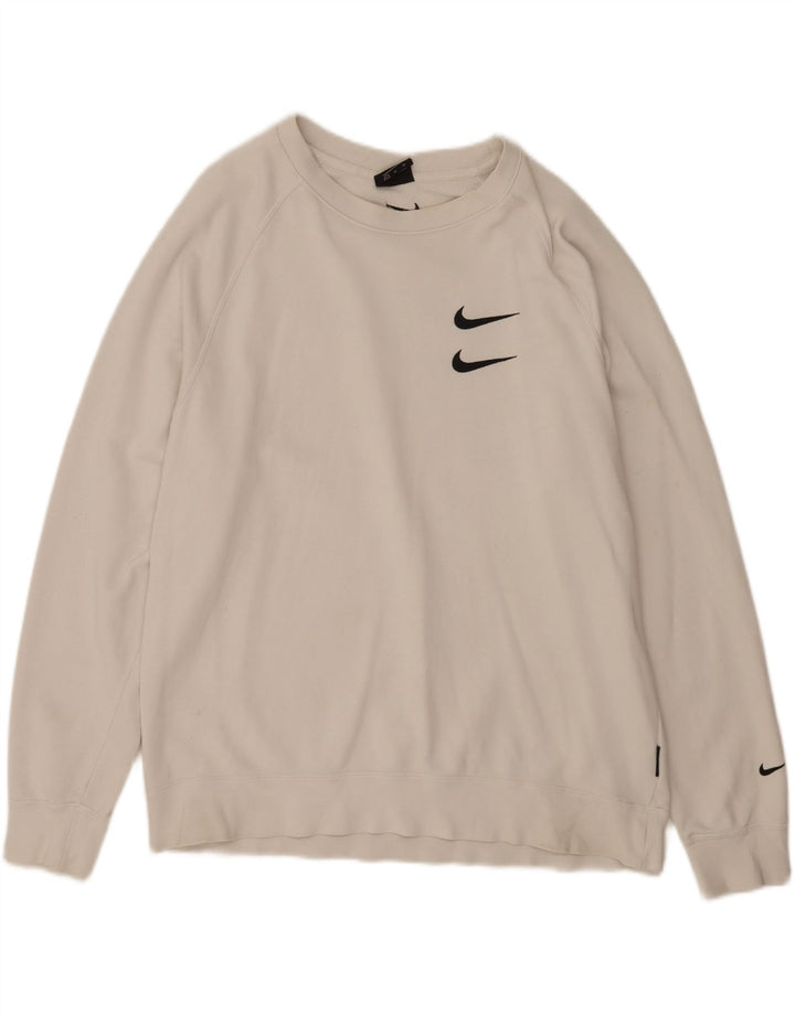 Nike Muški džemper XL Graphic Sweatshirt Bijeli pamuk