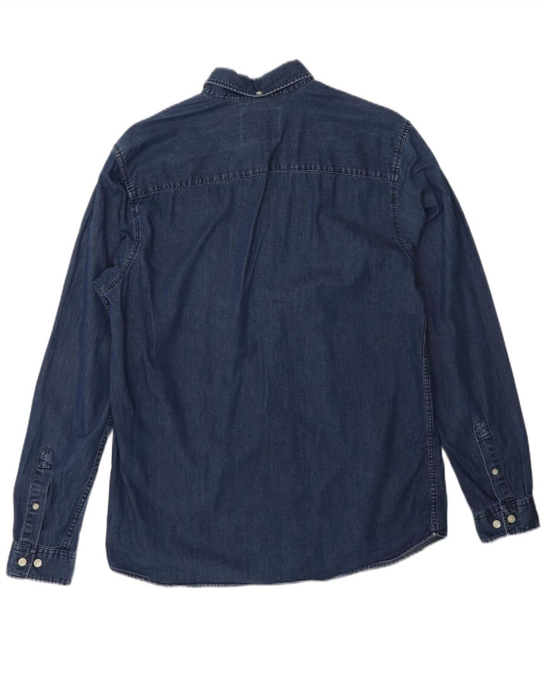 JACK & JONES Mens Denim Shirt Large Navy Blue