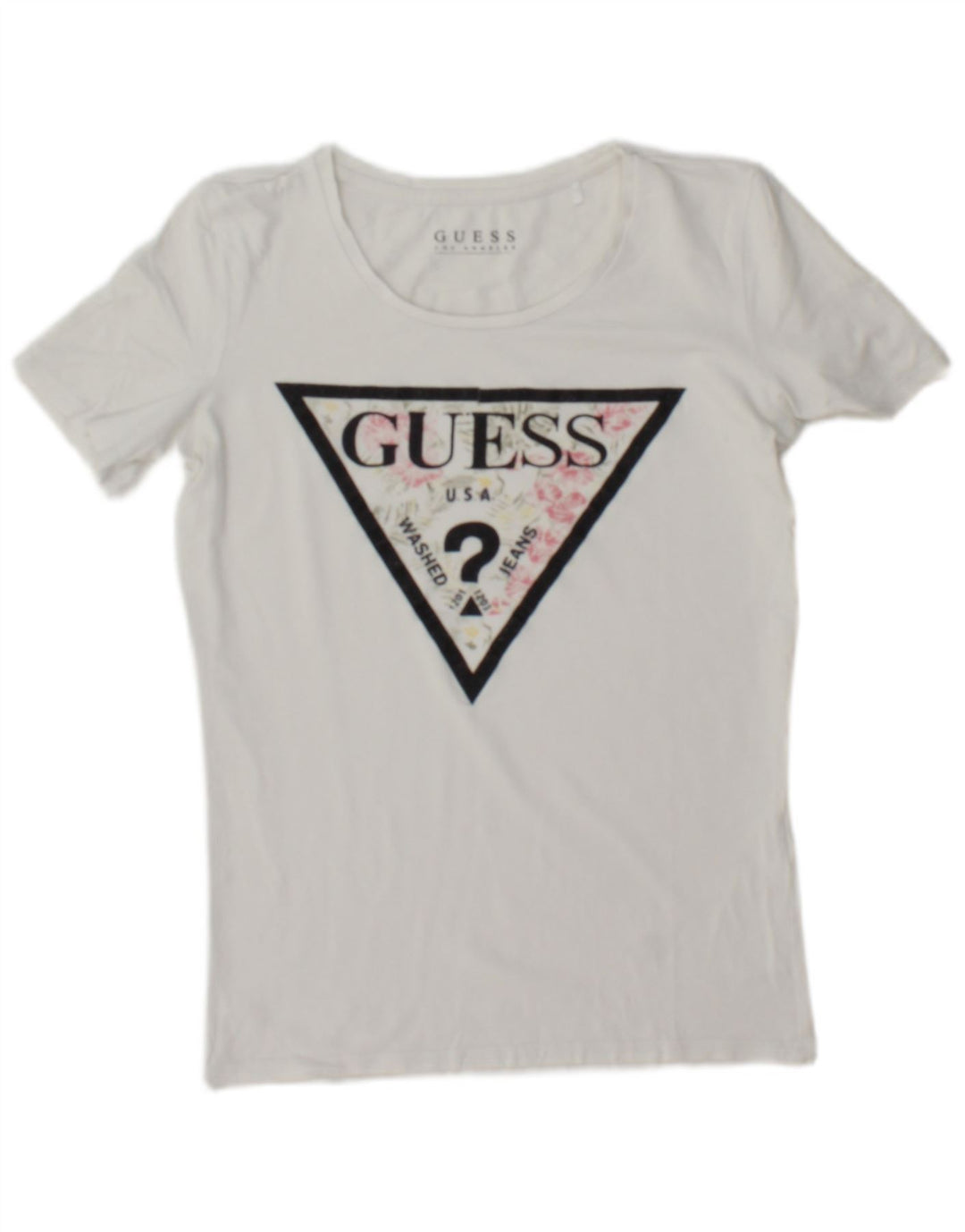 Guess ženska majica s grafikama UK 12 Medium Bijela
