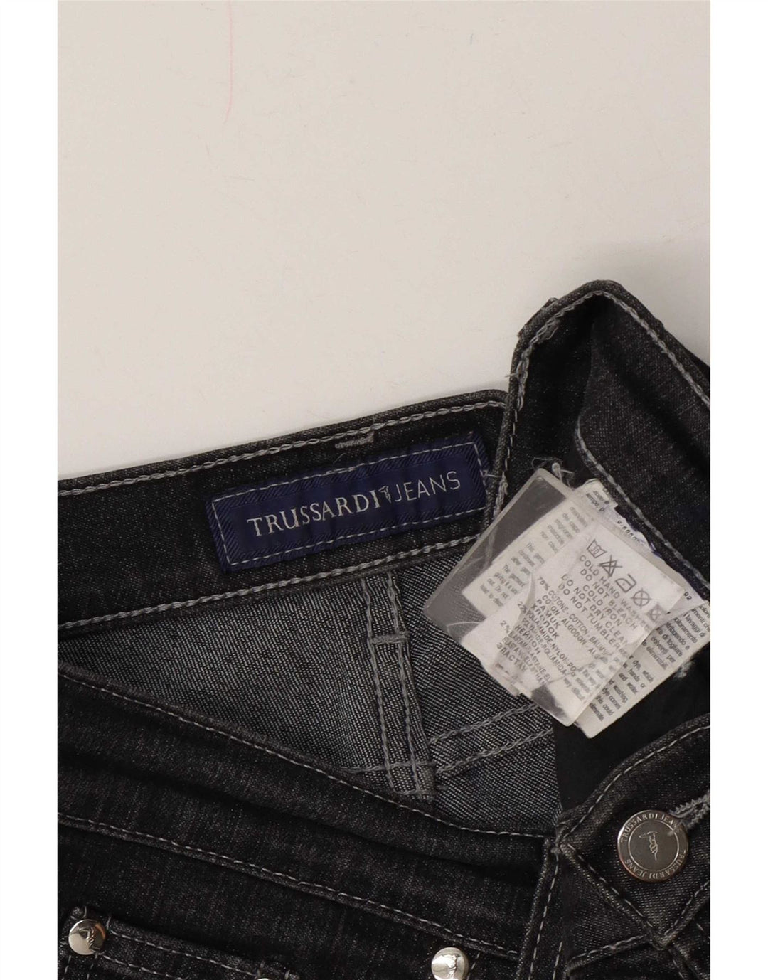 Trussardi ženske ravne traperice W28 L30 sivi pamuk