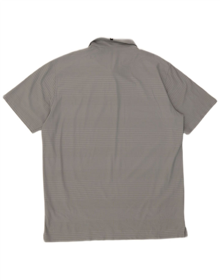 Puma muška polo majica XL poliester u sivu prugu