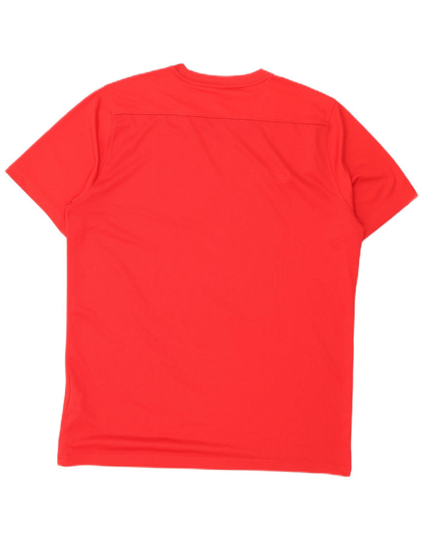 Nike Dri Fit majica kratkih rukava srednje crvene boje od poliestera