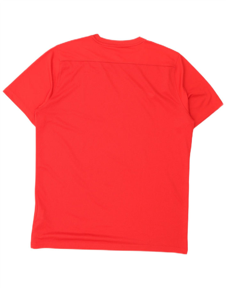 Nike Dri Fit majica kratkih rukava srednje crvene boje od poliestera