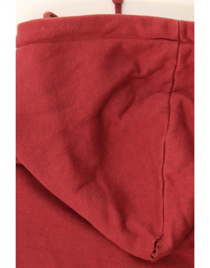 Pull & Bear ženska prekomjerna kratka majica s kapuljačom UK 14 Srednje crvena