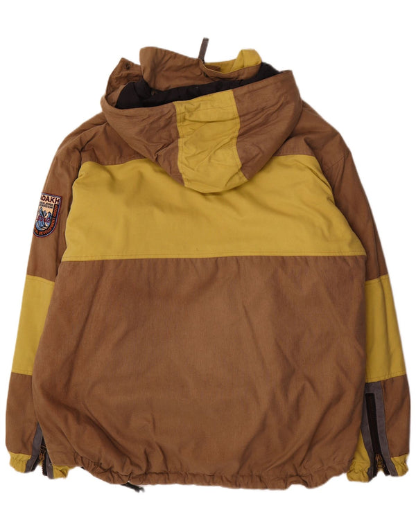 Ladakh muška anorak skijaška jakna s kapuljačom IT 54 2XL smeđi najlon u boji