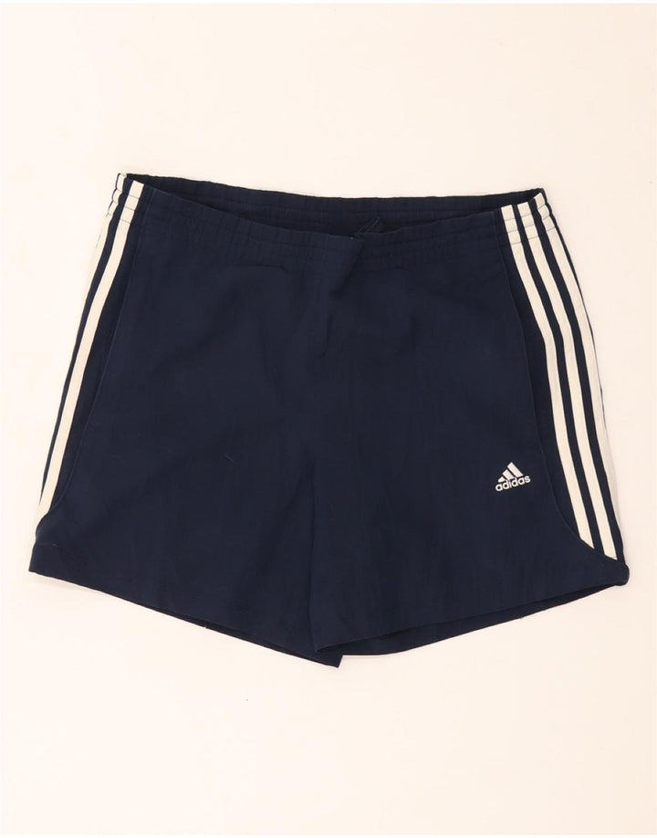 ADIDAS Mens Climalite Sport Shorts Small Navy Blue Polyester