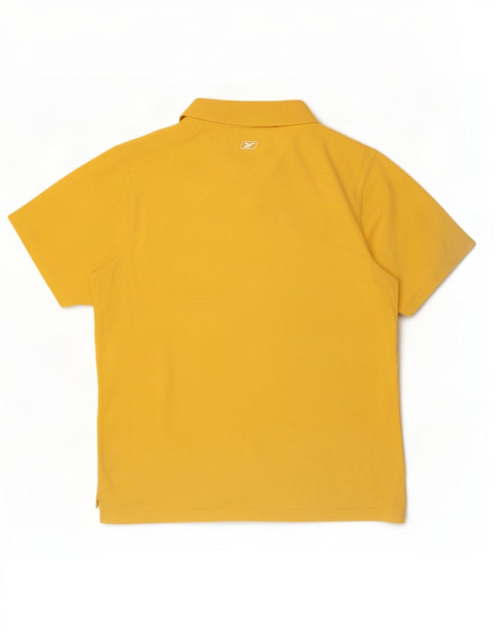 Reebok muška polo majica s grafičkim motivima velika žuta pamučna