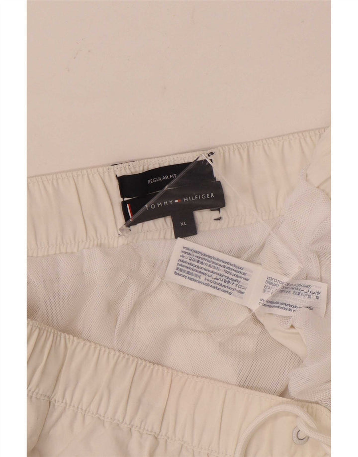 Tommy Hilfiger muške kupke hlače regularnog kroja XL bijele boje, poliamid