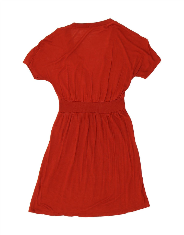 MOSSIMO Womens Basic Dress UK 12 Medium Red Rayon Vintage Mossimo and Second-Hand Mossimo from Messina Hembry 