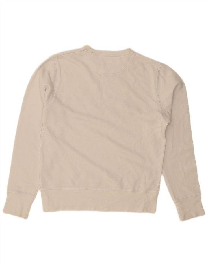 Ben Sherman muški džemper s grafičkim motivima, srednji bijeli pamuk