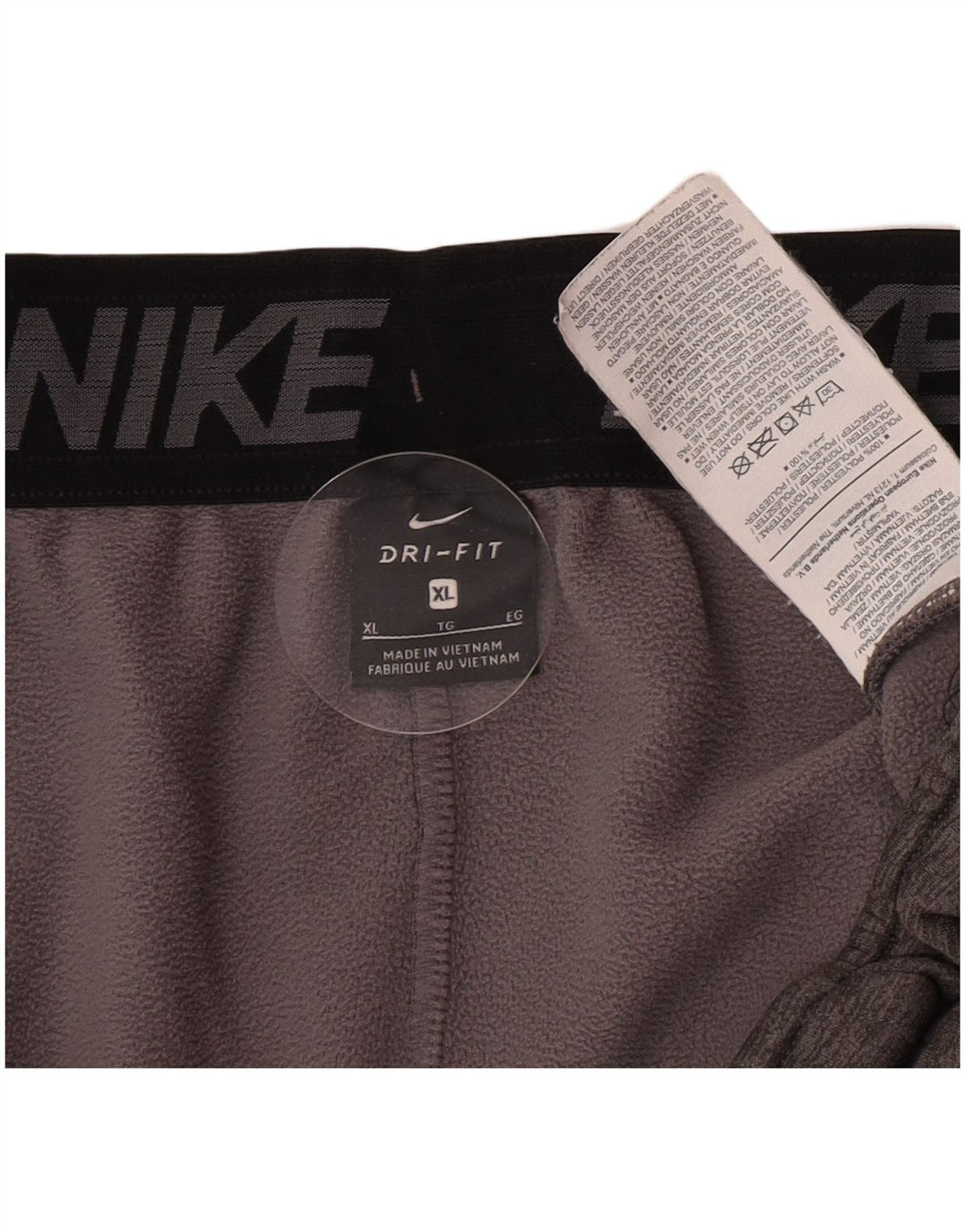 Nike Dri Fit Trenirka Hlače Joggers XL sivi flekasti poliester