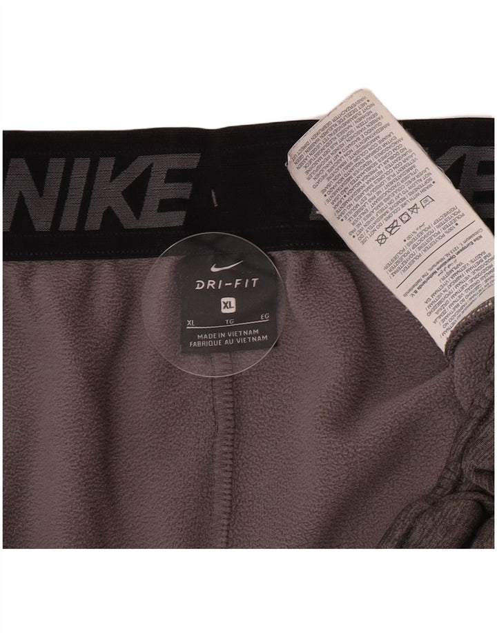 Nike Dri Fit Trenirka Hlače Joggers XL sivi flekasti poliester