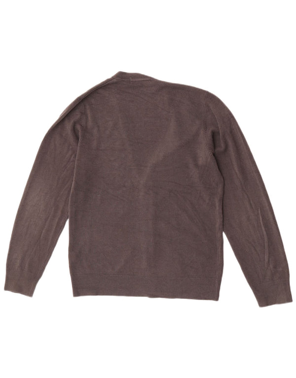 Marks & Spencer Mens Cardigan Sweater Small Grey Acrylic