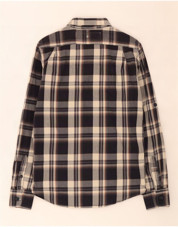 Superdry muška flanelska košulja Srednje tamnoplavi karirani pamuk