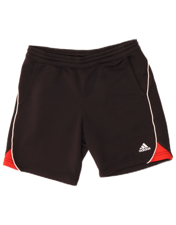 Sportske kratke hlače Adidas Climalite za dječake 9-10 godina crne poliesterske boje