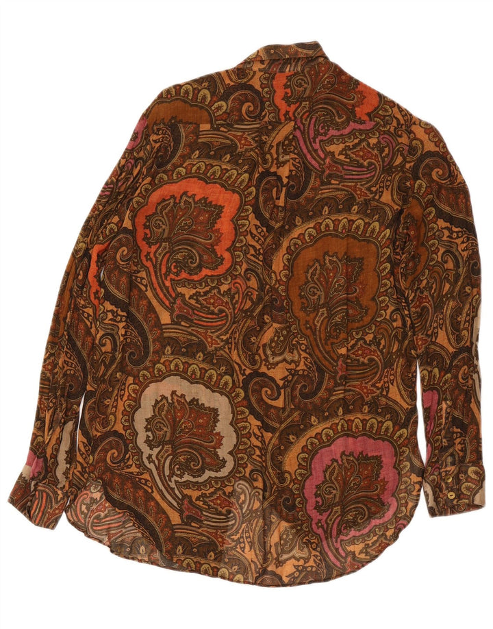 Ženska prevelika košulja Massimo Dutti EU 34 2XS smeđa paisley boja