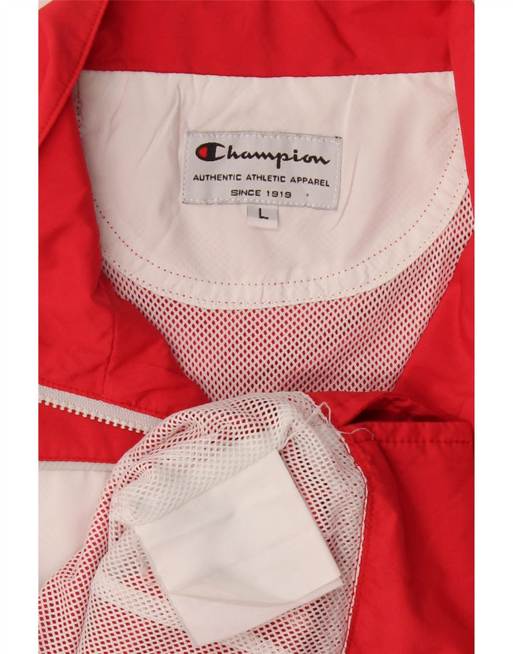 CHAMPION Ženska gornja jakna trenirke UK 16 Large Red Colourblock
