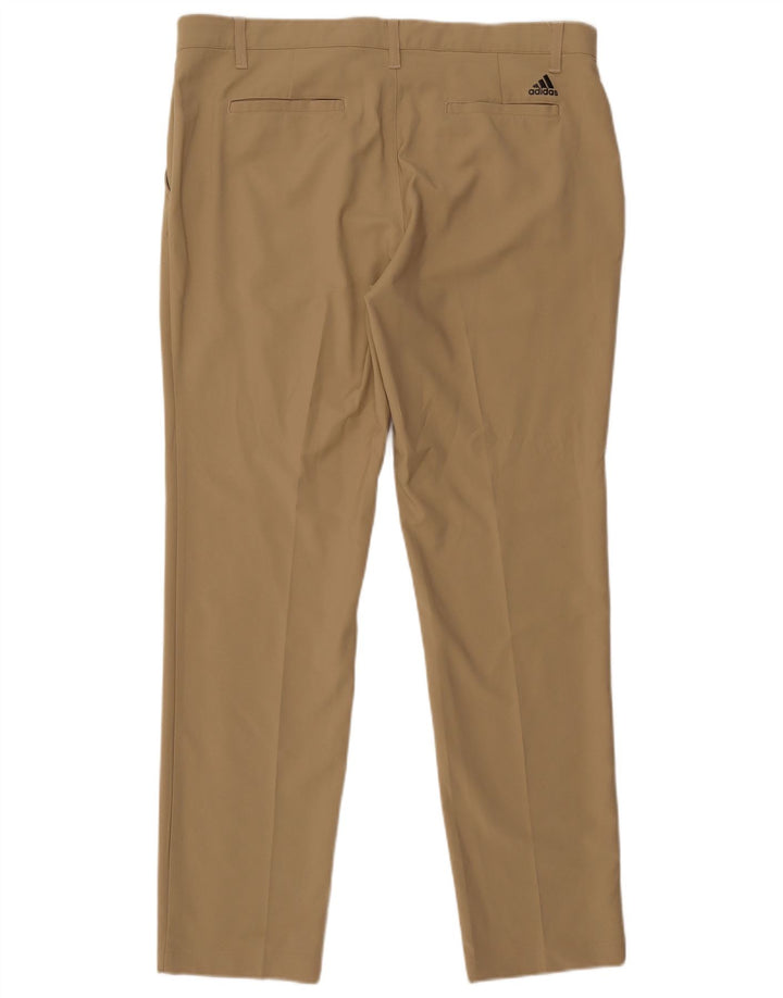 Adidas muške ravne chino hlače W36 L32 bež poliester