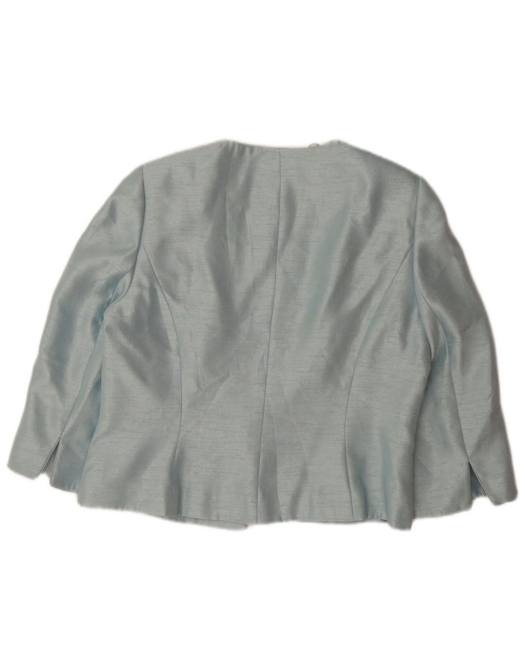 JACQUES VERT Ženska jakna sako s 3/4 rukavima i jednim gumbom UK 14 Velika plava