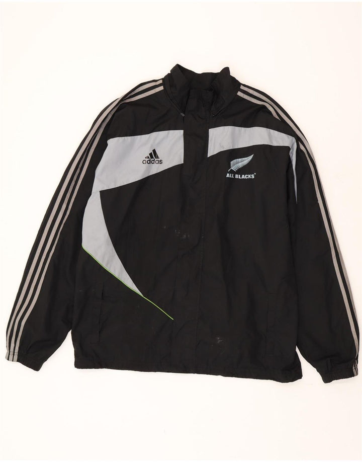Adidas muška sve crna gornja jakna trenirke velike crne boje