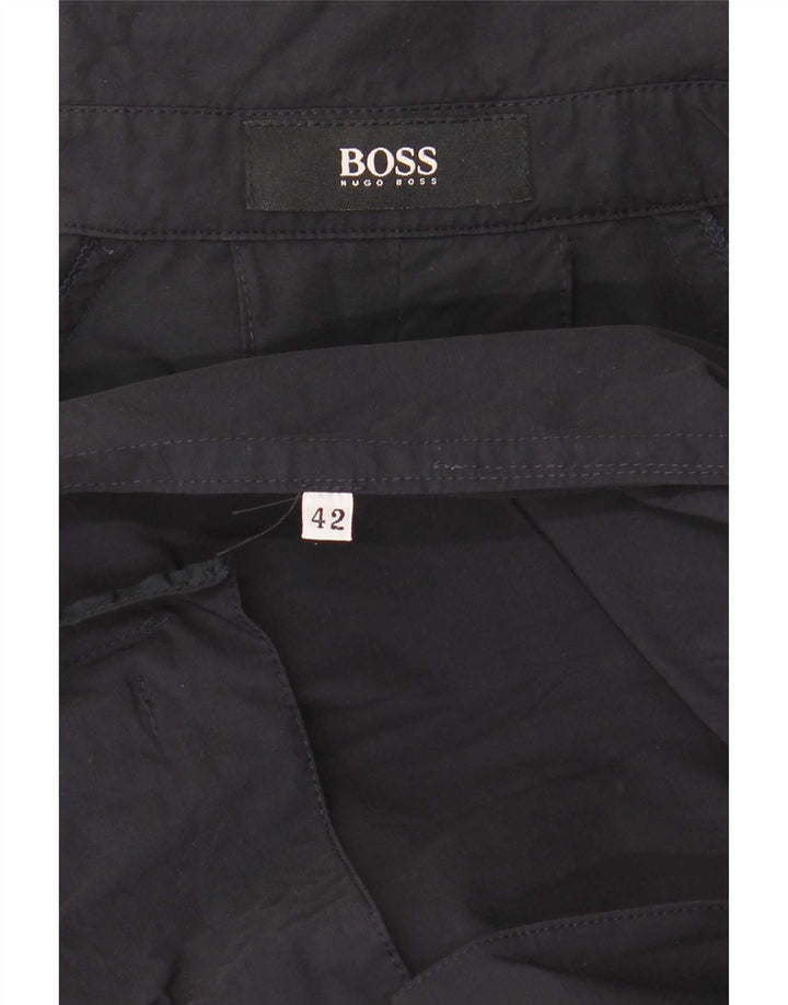 Hugo Boss ženski baloner s dvostrukim kopčanjem EU 42 veliki tamnoplavi