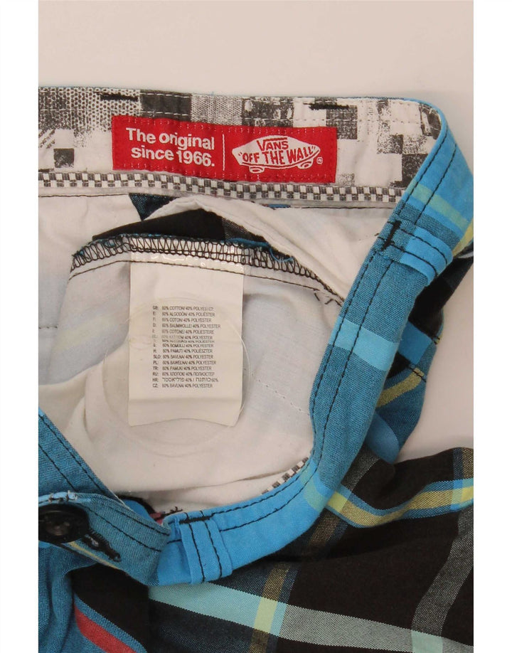 Vans Muške Cargo kratke hlače male W28 plavi karirani pamuk
