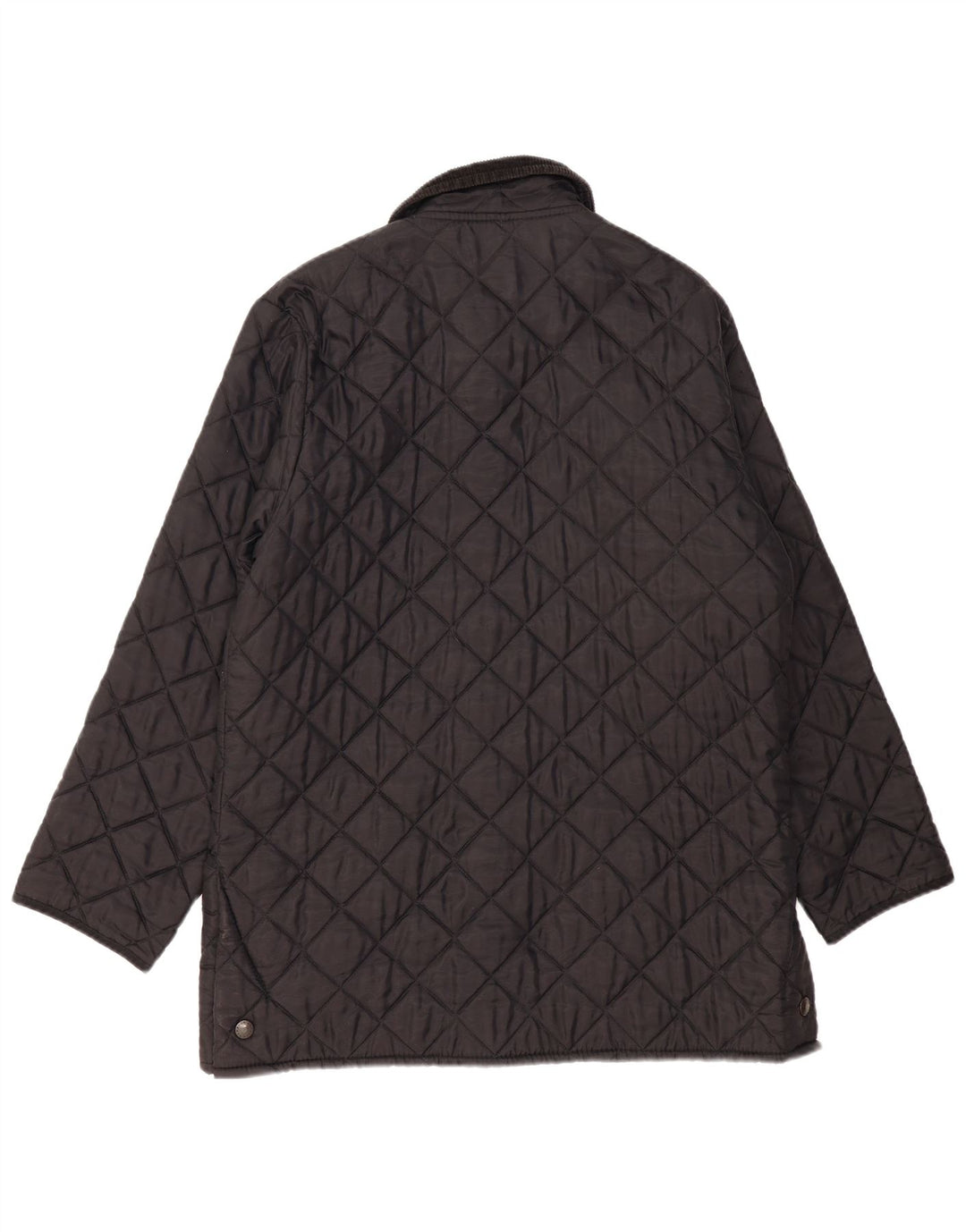 Barbour muška prošivena jakna LIDDESDALE UK 40 veliki crni najlon