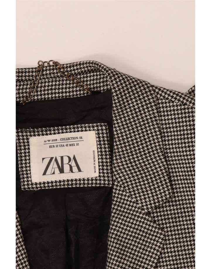 Zara muška jakna sa 2 gumba EU 52 velika crna houndstooth