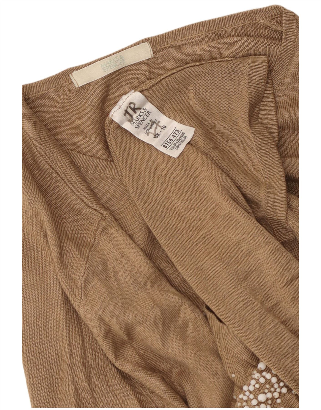 Marks & Spencer ženski preveliki džemper UK 10 Small Brown