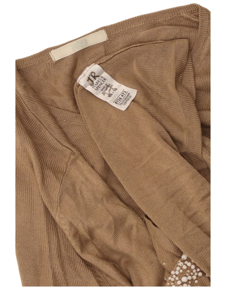 Marks & Spencer ženski preveliki džemper UK 10 Small Brown