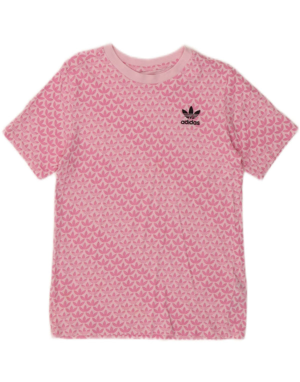 Adidas ženska majica kratkih rukava s grafičkim motivima UK 10 Small Pink Cotton