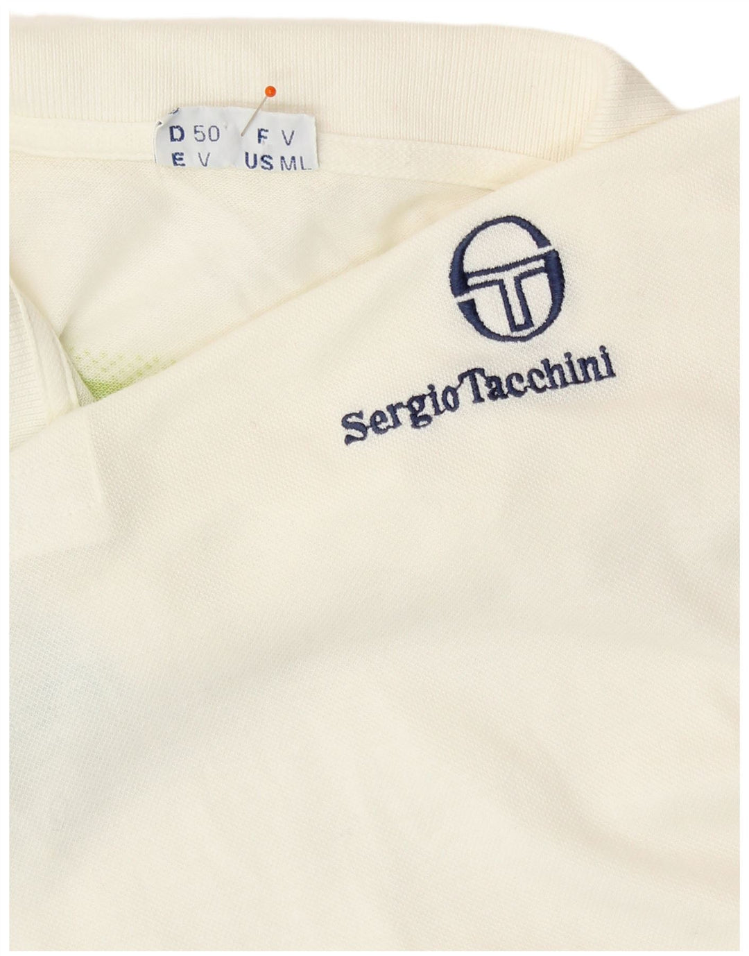 SERGIO TACCHINI Muška polo majica IT 50 pamuk srednje bijele pruge