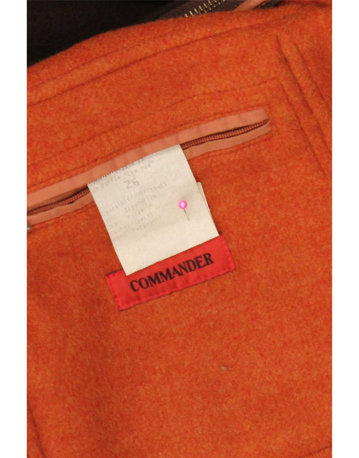 Muški duffle kaput s kapuljačom Commander UK 42 XL smeđa vuna