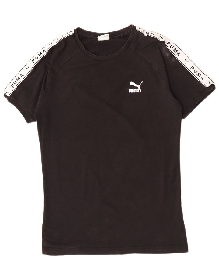 Puma muška majica s grafičkim motivima srednje crne boje