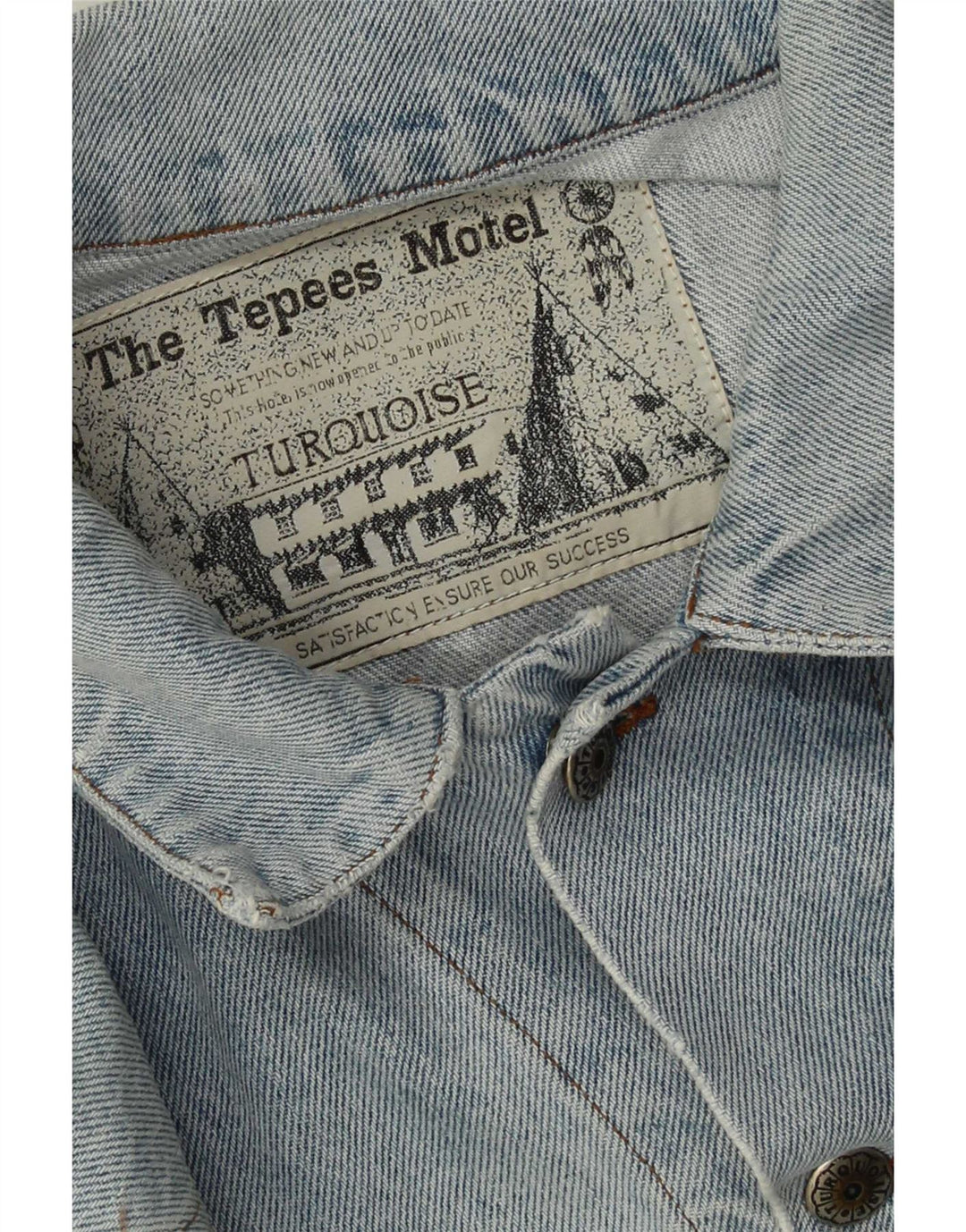 Vintage muška jakna od starog trapera UK 40 Large Blue Cotton